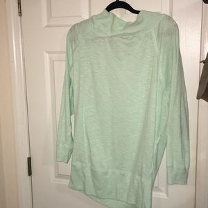 Free people mint green burnout sweater large